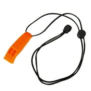 ZCKK Survival Whistle Extra-Loud Convenient Using Sling Rope ABS Double Pipe Emergency Whistle for Camping
